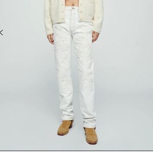 Vintage 90s Levi’s 501 XX USA Jean White Straight Leg Rigid Denim 27 24 x 29 2